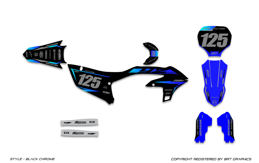 YAMAHA 10 BLACK CHROME graphics colorway preview
