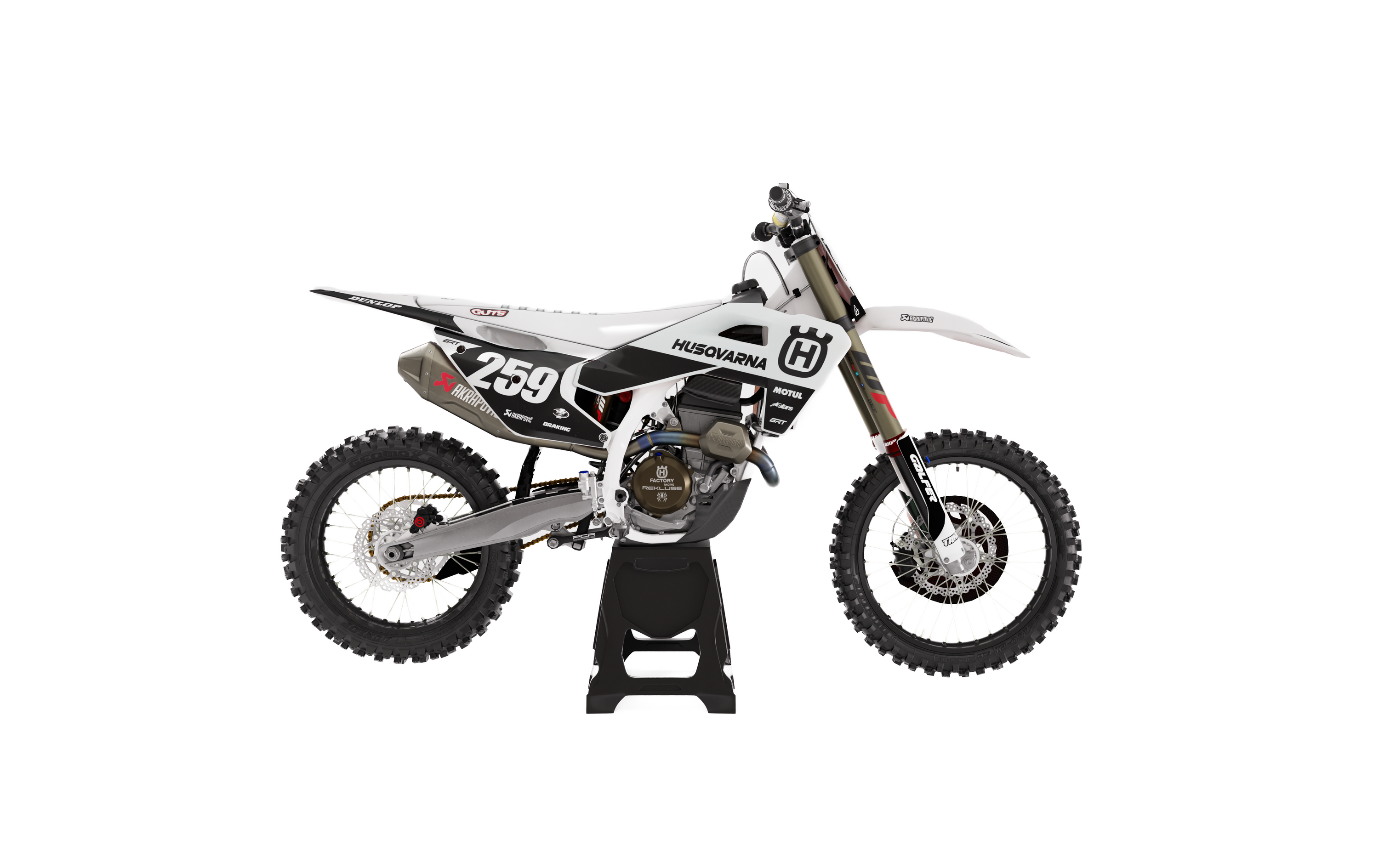 HUSQVARNA HQ14 flat graphics layout for logo placement reference