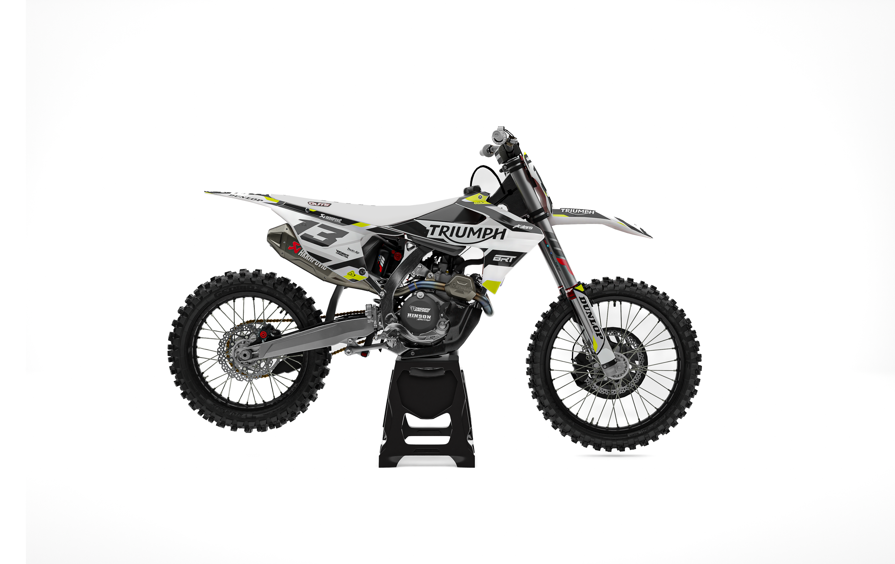 TRIUMPH T03 flat graphics layout for logo placement reference