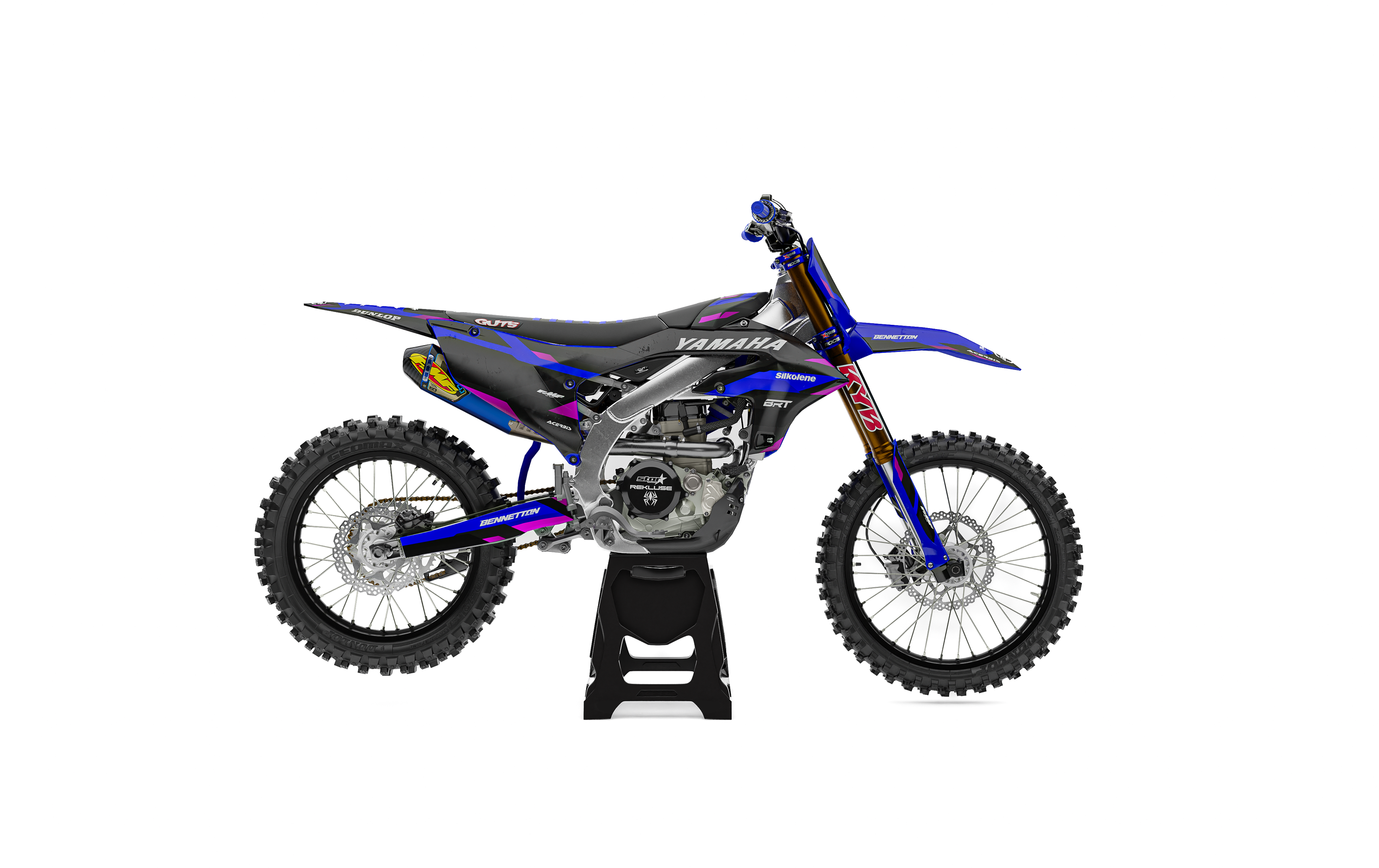 YAMAHA Y03 flat graphics layout for logo placement reference