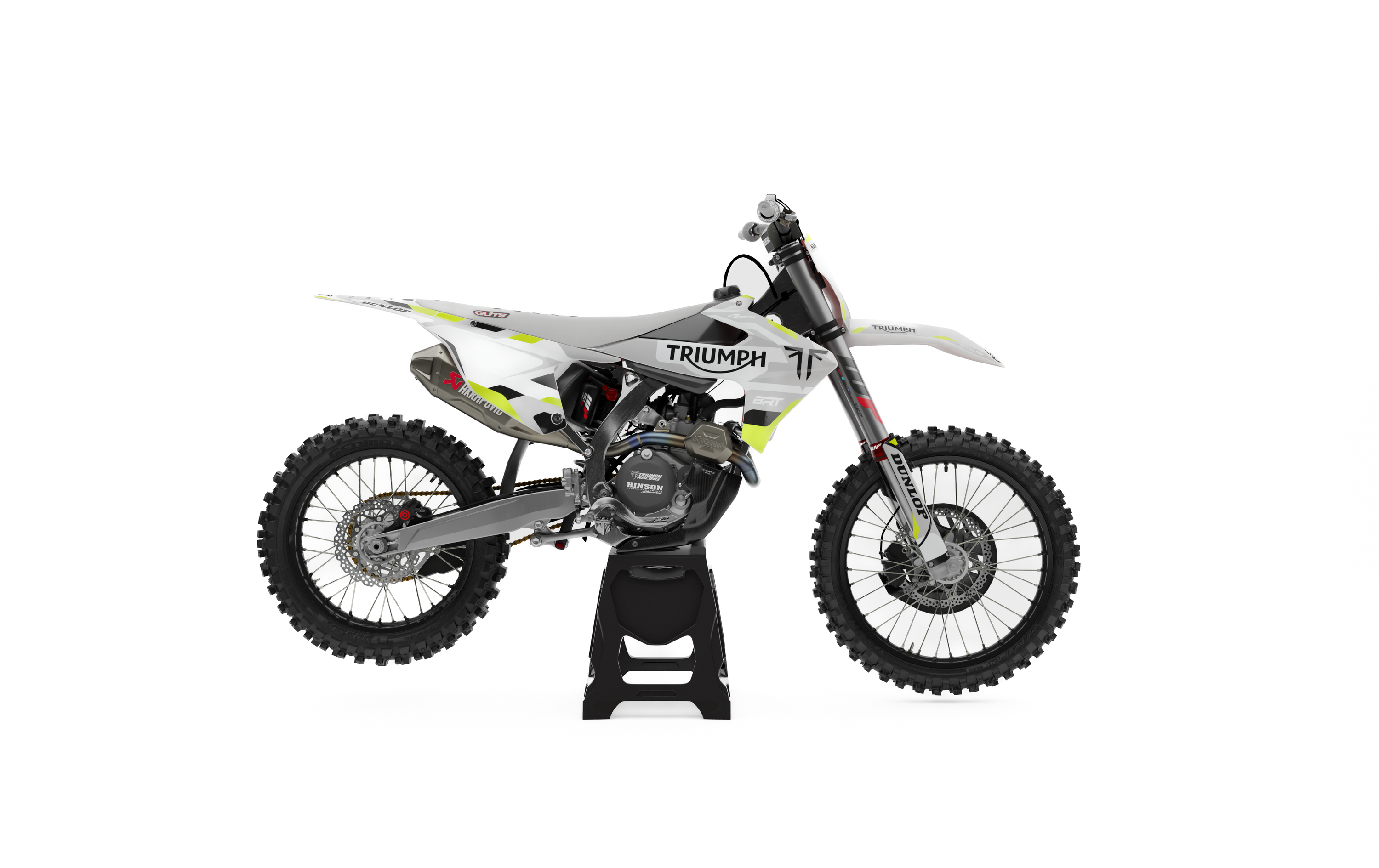 TRIUMPH T04 flat graphics layout for logo placement reference