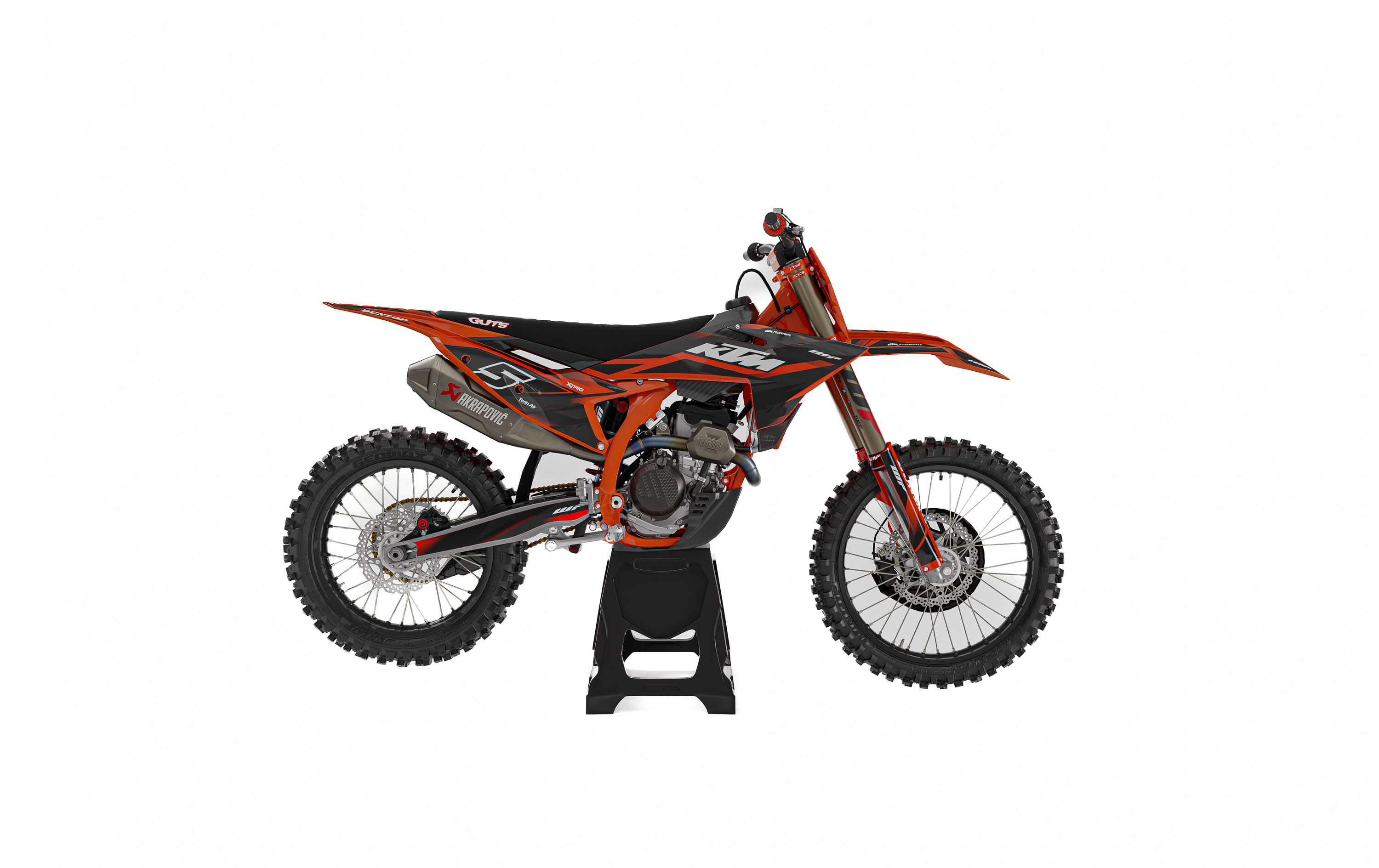 KTM K06 flat graphics layout for logo placement reference