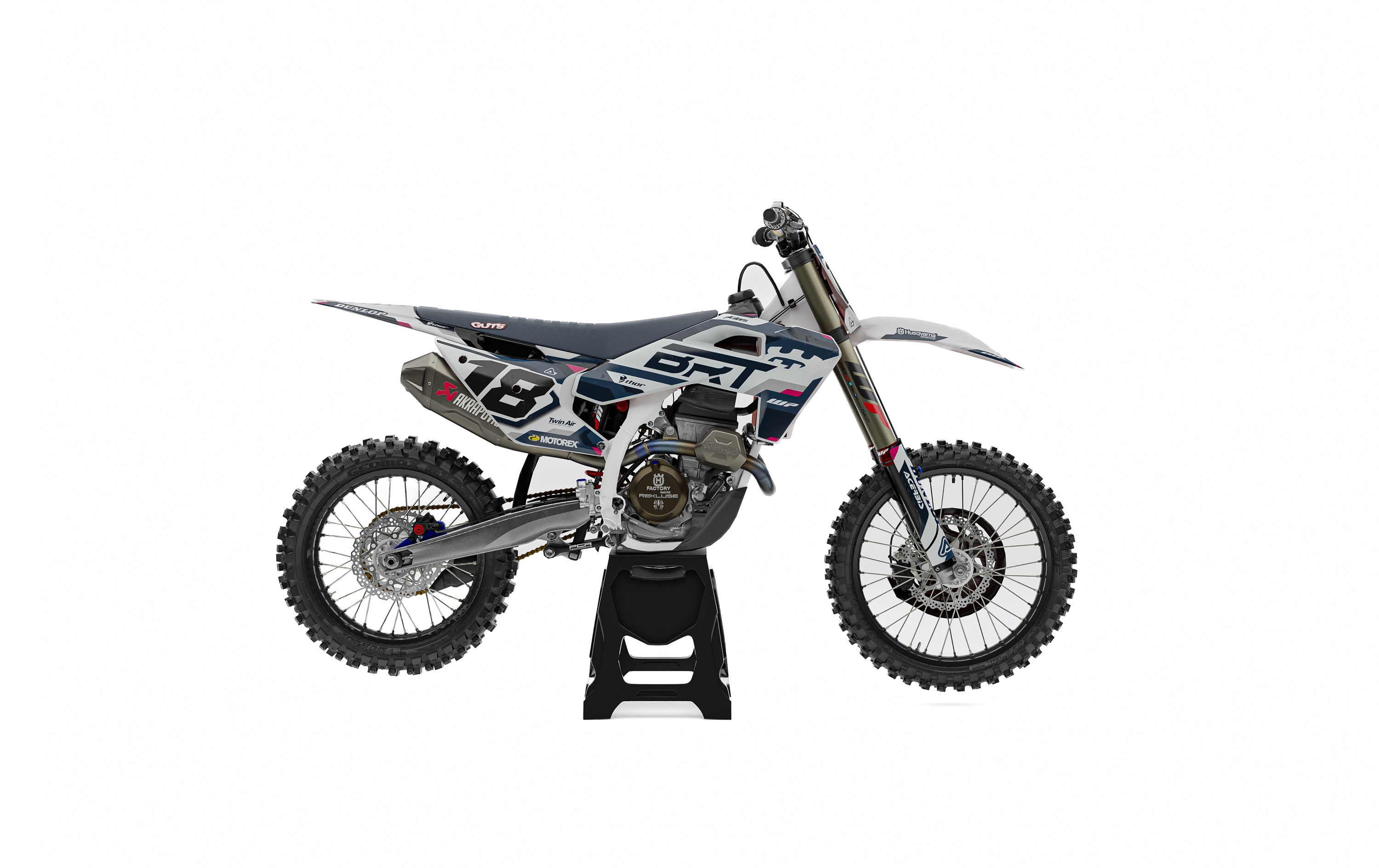 HUSQVARNA HQ09 flat graphics layout for logo placement reference