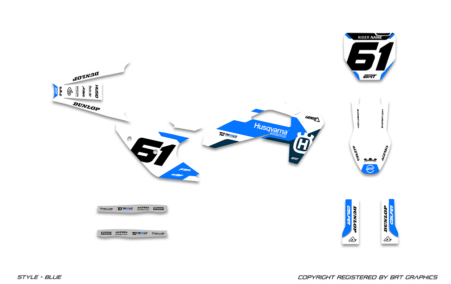 HUSQVARNA 10 BLUE graphics colorway preview