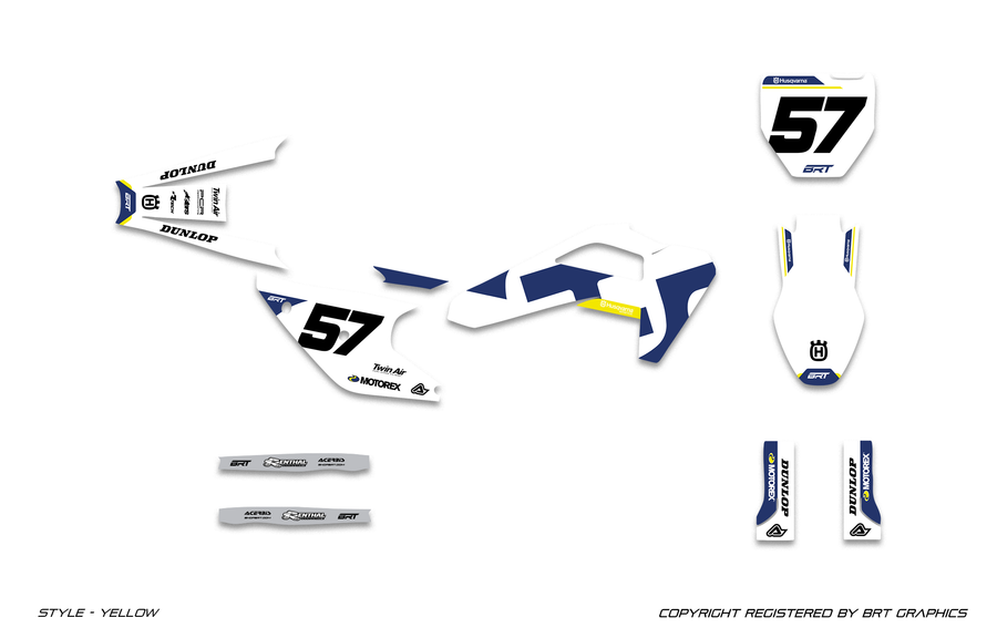 HUSQVARNA 12 YELLOW graphics colorway preview