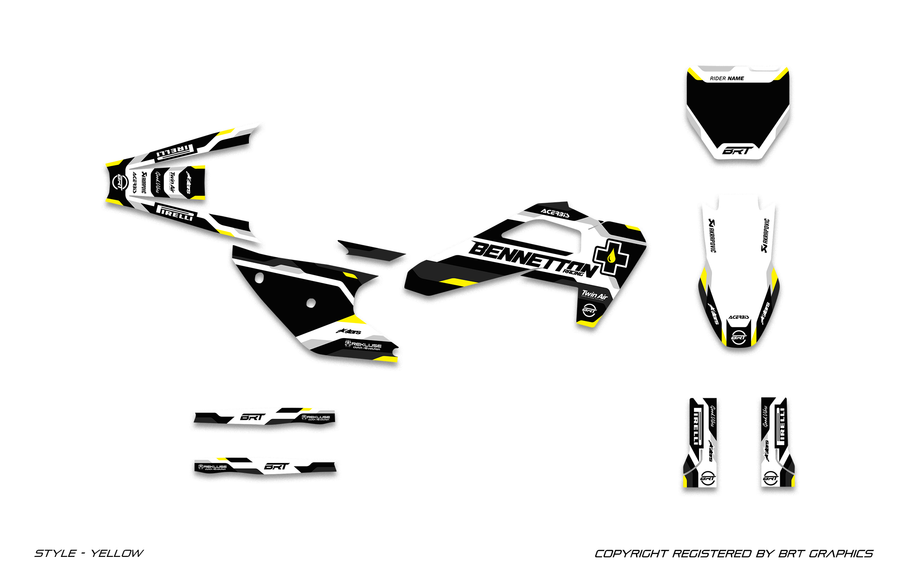 HUSQVARNA 3 YELLOW graphics colorway preview