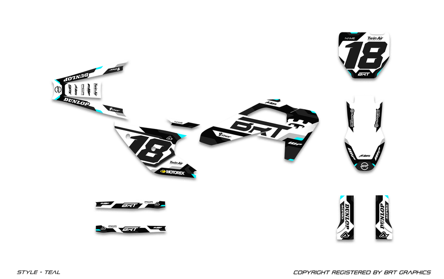 HUSQVARNA 9 TEAL graphics colorway preview