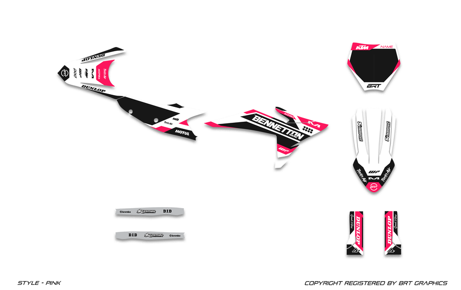 KTM 8 PINK graphics colorway preview