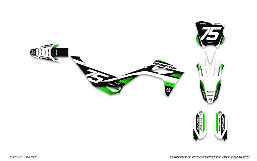 KAWASAKI 2 WHITE graphics colorway preview