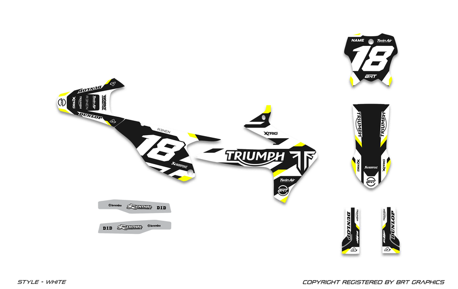 TRIUMPH 2 WHITE graphics colorway preview