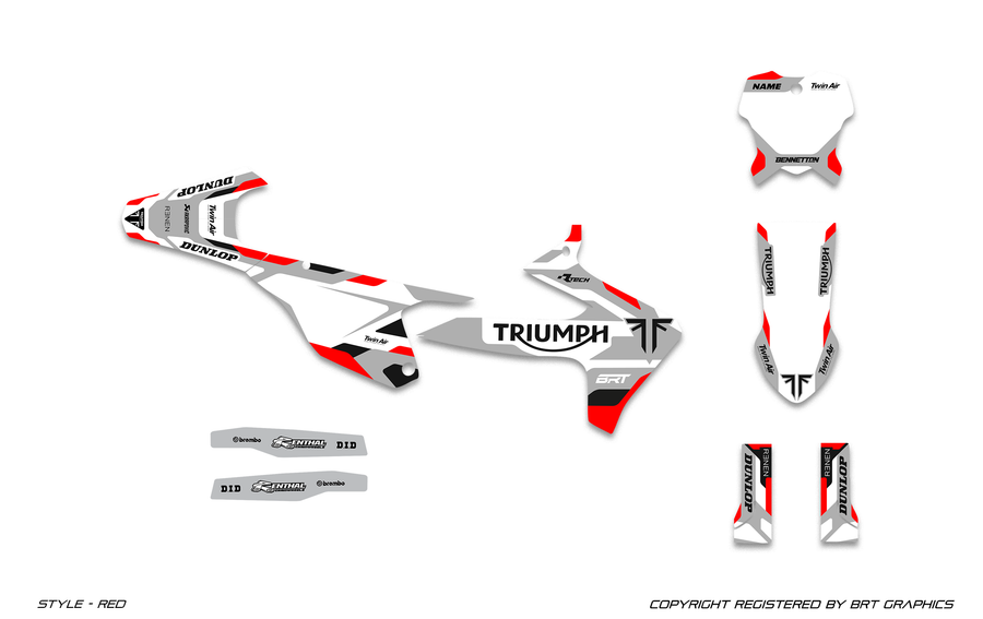 TRIUMPH 4 RED graphics colorway preview
