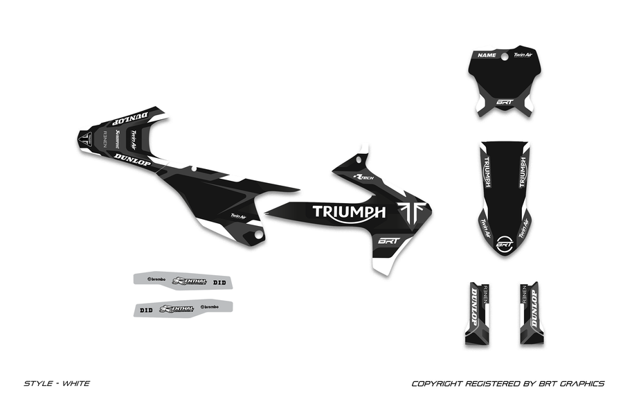 TRIUMPH 5 WHITE graphics colorway preview
