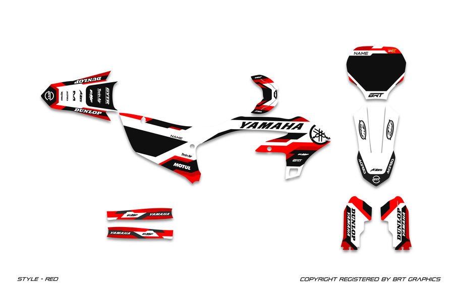 YAMAHA 8 RED graphics colorway preview